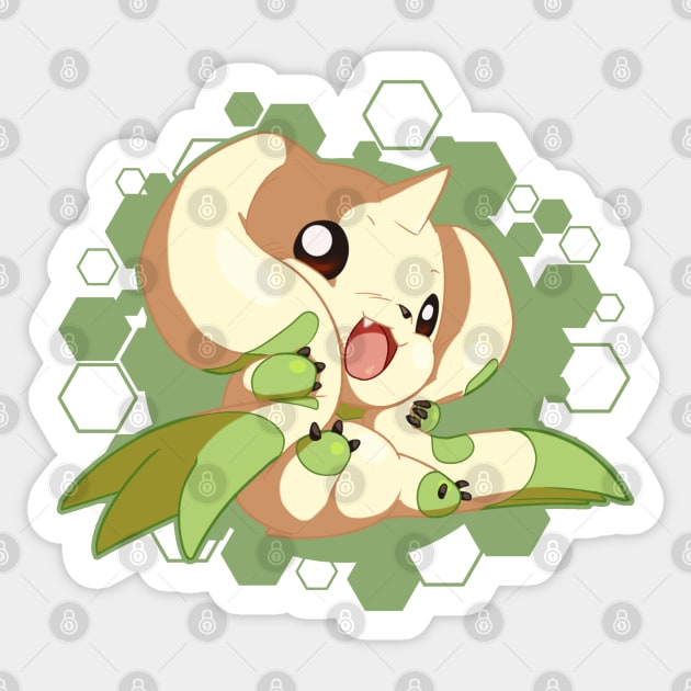 Terriermon Chibi Sticker by PRPrints